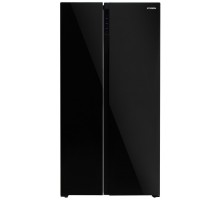 Холодильник Hyundai CS5003F черное стекло