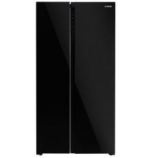 Холодильник Hyundai CS5003F черное стекло