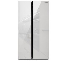 Холодильник Hyundai CS6503FV белое стекло