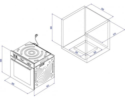 Духовой шкаф Weissgauff GAS WGO 702 D