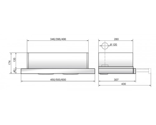 Вытяжка Elikor Glass 60Н-400-В2Д нержавеющая сталь/черное стекло