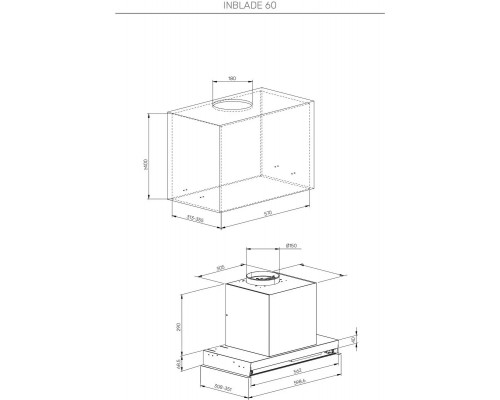 Вытяжка Kuppersberg Inblade 60 X