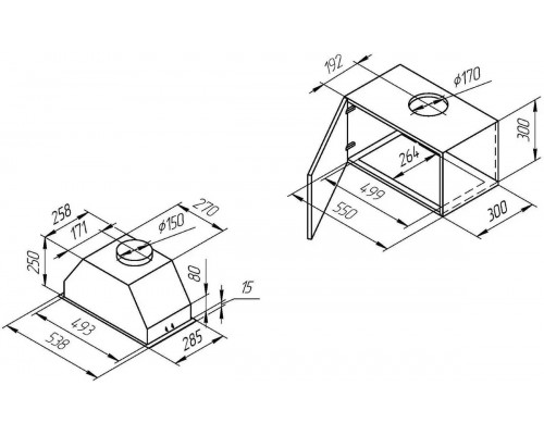 Вытяжка Kuppersberg INBOX 54 B