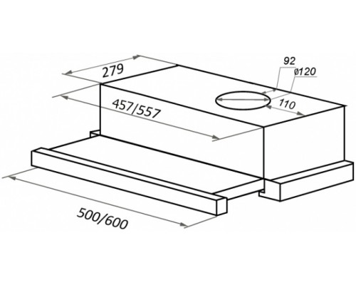 Вытяжка Maunfeld VS Light 60 черный