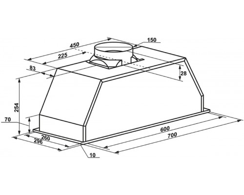 Вытяжка Maunfeld Crosby Light 70