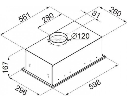 Вытяжка Maunfeld Crosby Singl 60 нержавеющая сталь