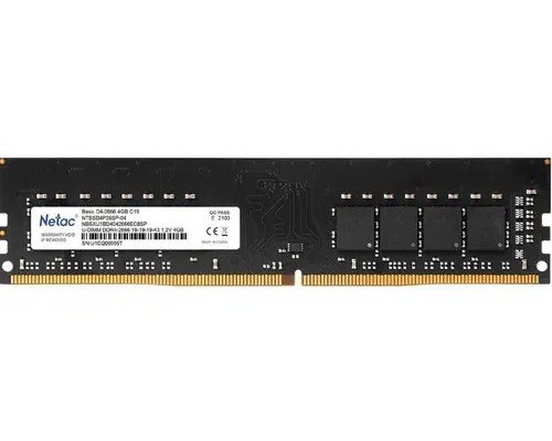 ОЗУ Netac Basic DDR4-2666 4GB (NTBSD4P26SP-04)