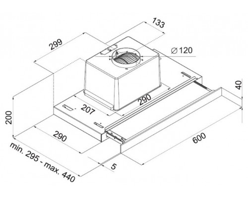 Вытяжка Maunfeld Ouse Touch Glass 60 черный