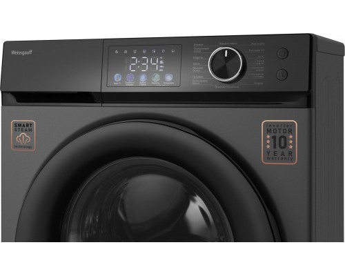 Стиральная машина Weissgauff WM 45127 Inverter Steam Color Touch Grey