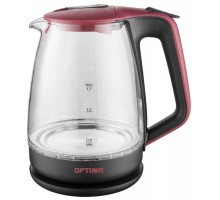 Чайник Optima EK-1718G бордово-черный