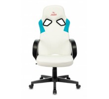 Кресло Бюрократ Zombie Runner White/Blue