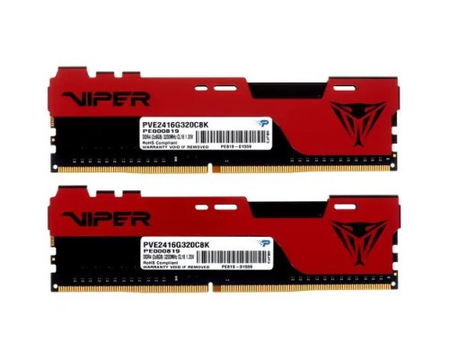 ОЗУ Patriot DDR4 3200MHz 16GB(2x8GB Kit) Viper Elite II (PVE2416G320C8K)