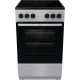 Плита Gorenje GEC5A12SG серый/черный стеклокерамика (без крышки)