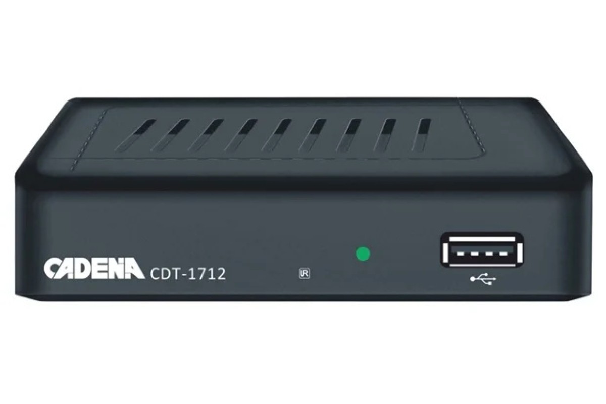 Cadena cdt. Ресивер DVB-t2 cadena CDT-1712. ТВ-тюнер cadena CDT-1791sb. Cadena CDT-1712 (TC). Цифровая приставка cadena.