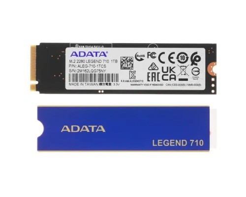 SSD накопитель ADATA M.2 2280 LEGEND 710 1TB (ALEG-710-1TCS)