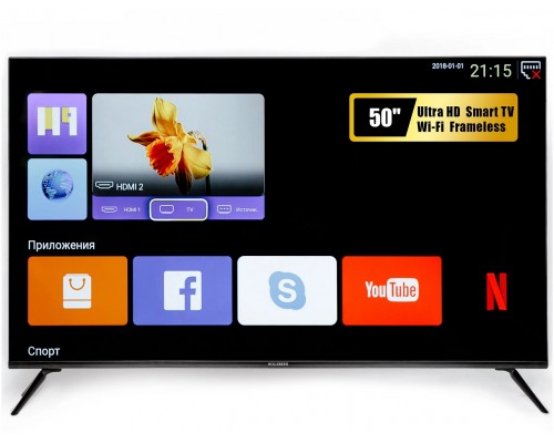 Телевизор Holleberg HGTV-LED50UHDS101T2