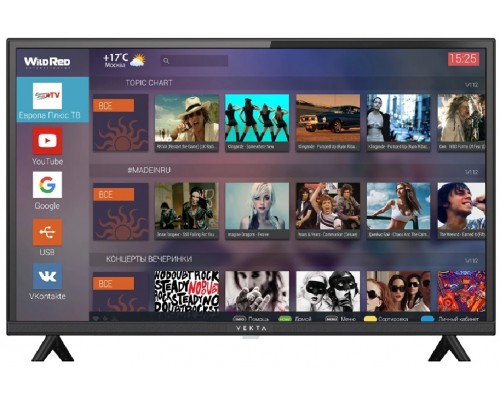 Телевизор Vekta 32" LD-32SF4850BS черный 
