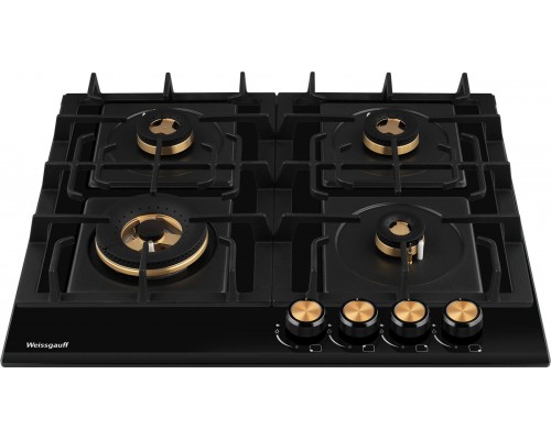 Варочная поверхность Weissgauff HGG 6445 BL Volcano Burner черный