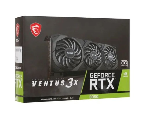 Видеокарта MSI RTX 3060 VENTUS 3X 12G LHR